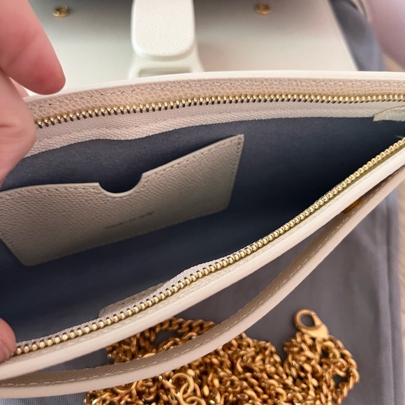 NWT Senreve Pebbled Italian Leather Crossbody Bag In Sand and dust bag included - Picture 13 of 14